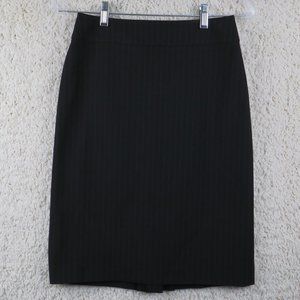 ANTONIO MELANI* Women's Fully Lined Backside Zipper Pinstripe A-Line Skirt~ 0‎